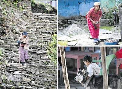 Nepalo kasdienybėje L. Galdikė įžvelgė ne vien skurdą, bet ir neįkainojamą ramybę.