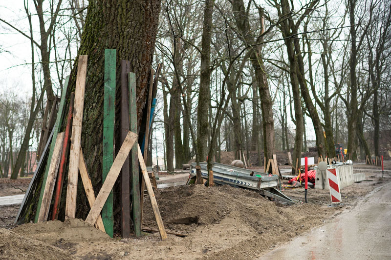 TERMINAI. Klaipėdos skulptūrų parko rekonstrukciją planuojama užbaigti šią vasarą. Vitos JUREVIČIENĖS nuotr.