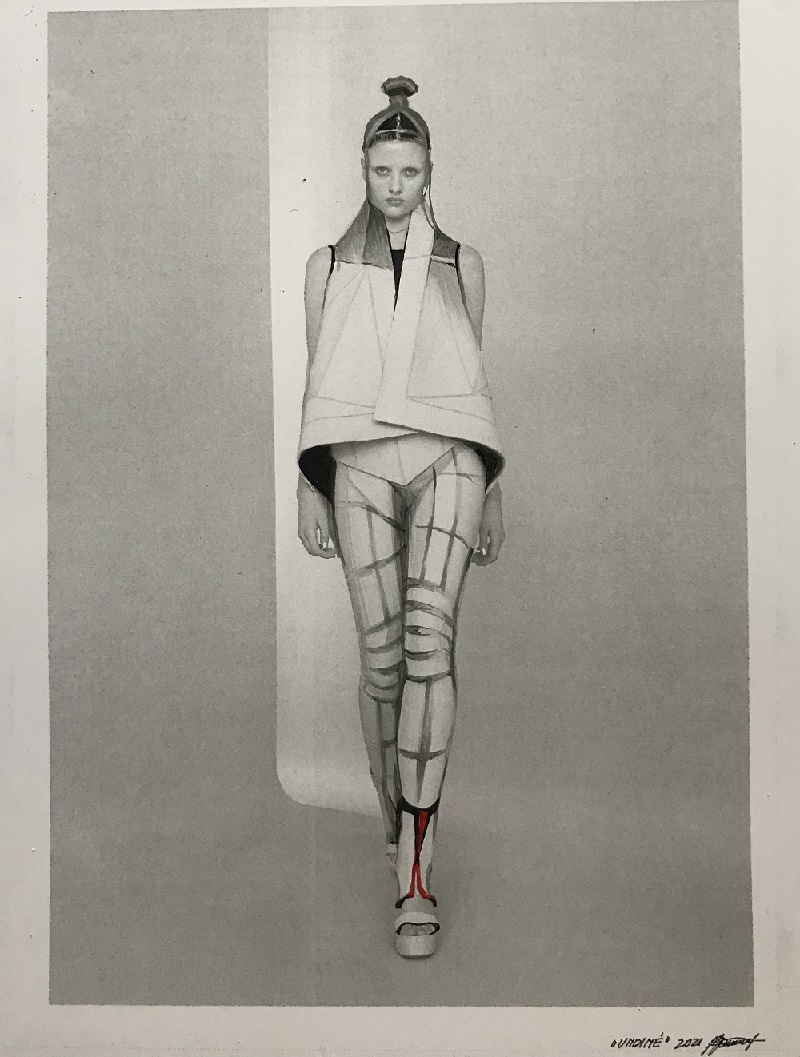 B.Ukrinaitės Undinės eskizas.