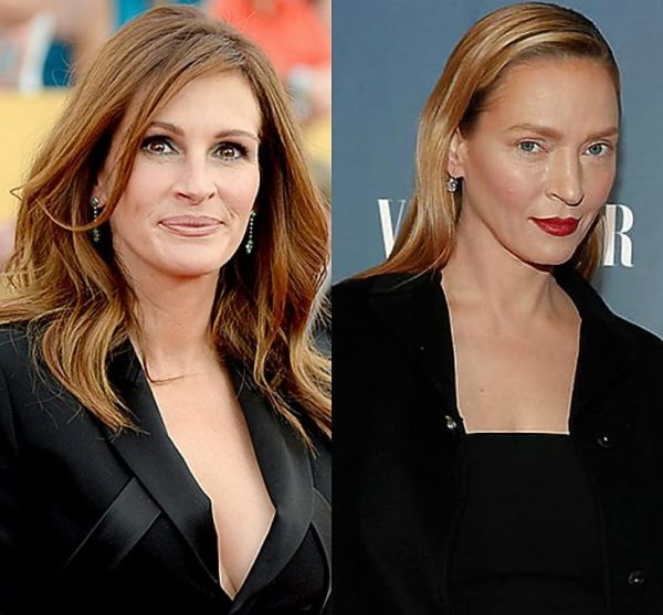 Julia Roberts ir Uma Thurman