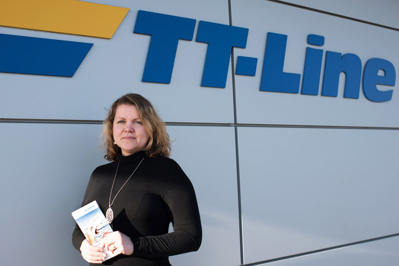 SPECIALISTĖ.„TT-Line“ Klaipėdos biuro pardavimo ir rinkodaros specialistė Kristina Achenbachė. 