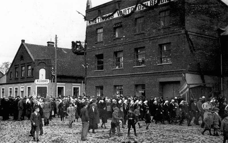 Naujojo Kretingos bendrovės pastato pašventinimo iškilmės 1931 m.