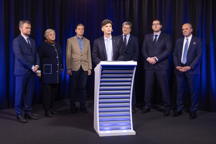 Kandidato į prezidentus Igno Vėgėlės kreipimasis į visuomenę. ELTA / Dainius Labutis