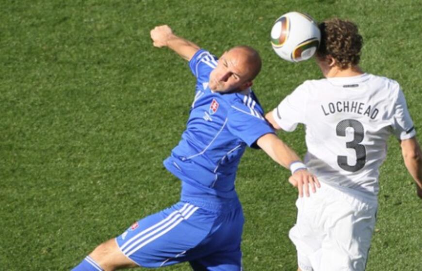 Pasaulio futbolo čempionato rungtynės. Naujoji Zelandija - Slovakija