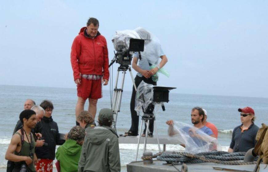 Filmo "Surviving D-Day" filmavimas Klaipėdoje