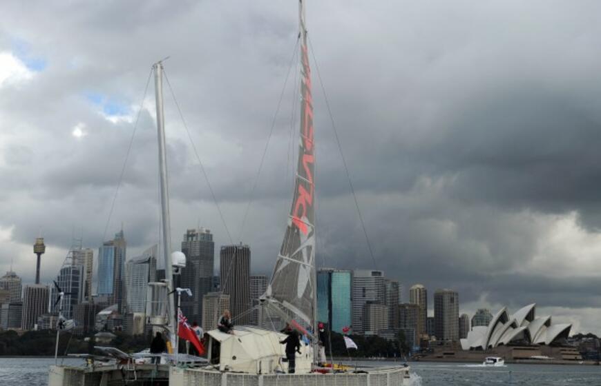 Iš plastikinių butelių pagamintas laivas įveikė Ramųjį vandenyną