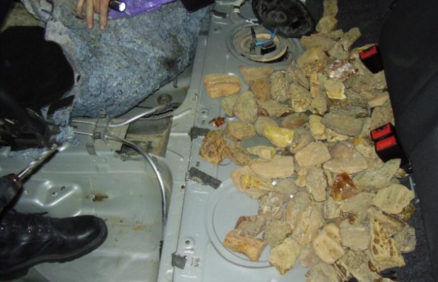 Pasienyje sulaikyta gintaro kontrabanda