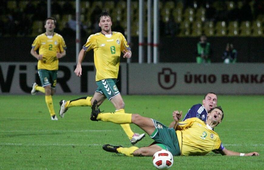 Lietuvos rinktinė su Škotijos komanda sužaidė lygiosiomis