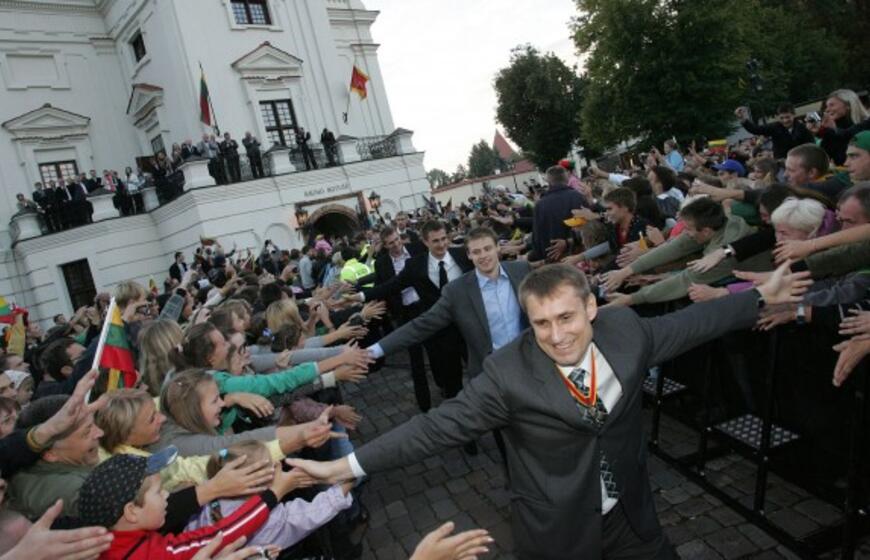 Kaunas pasveikino "bronzinius čempionus"