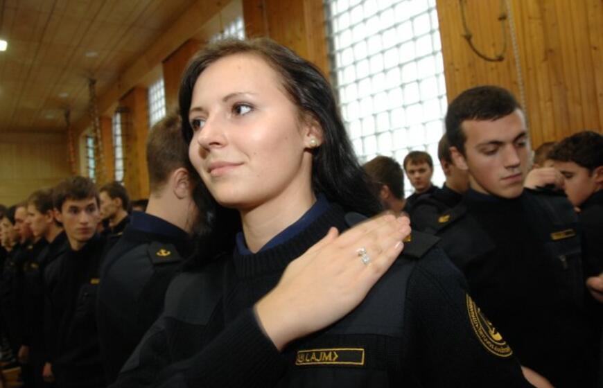 Būsimieji jūrininkai prisiekė jūrai