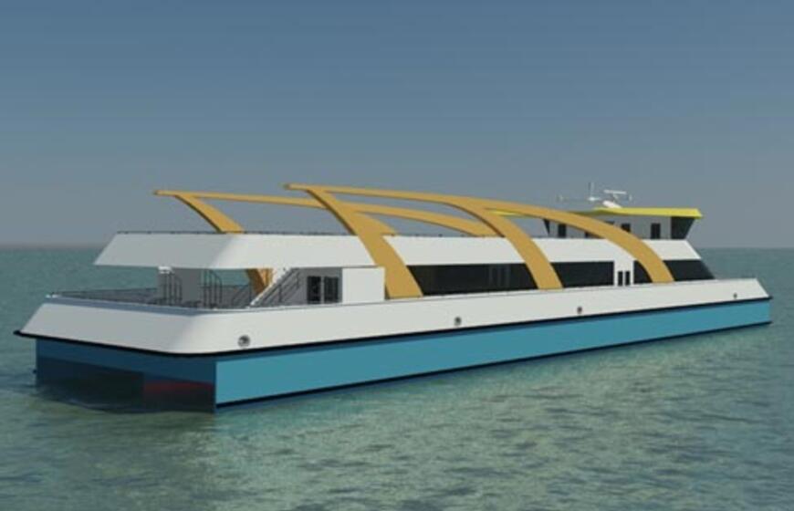 Naujo "Smiltynės perkėla" greitaeigio kelto vizija.