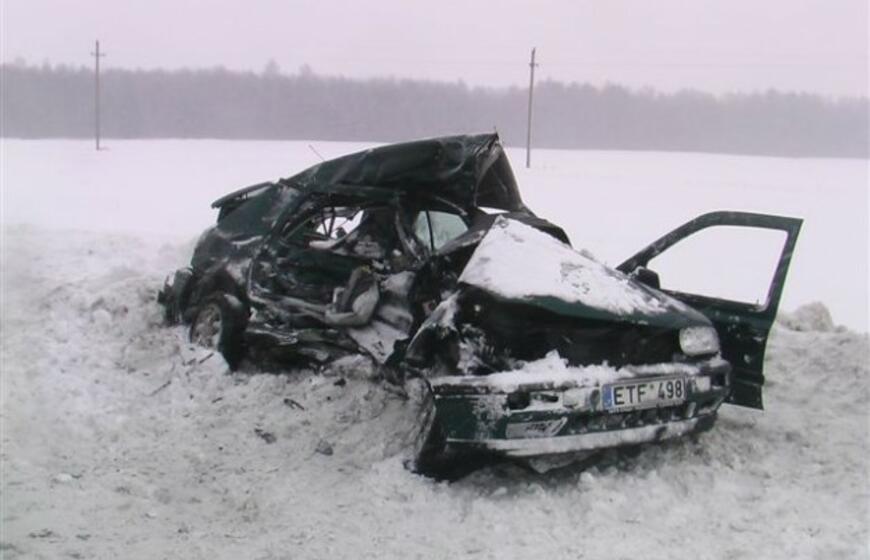 Vilkikas sumaitojo lengvąjį automobilį