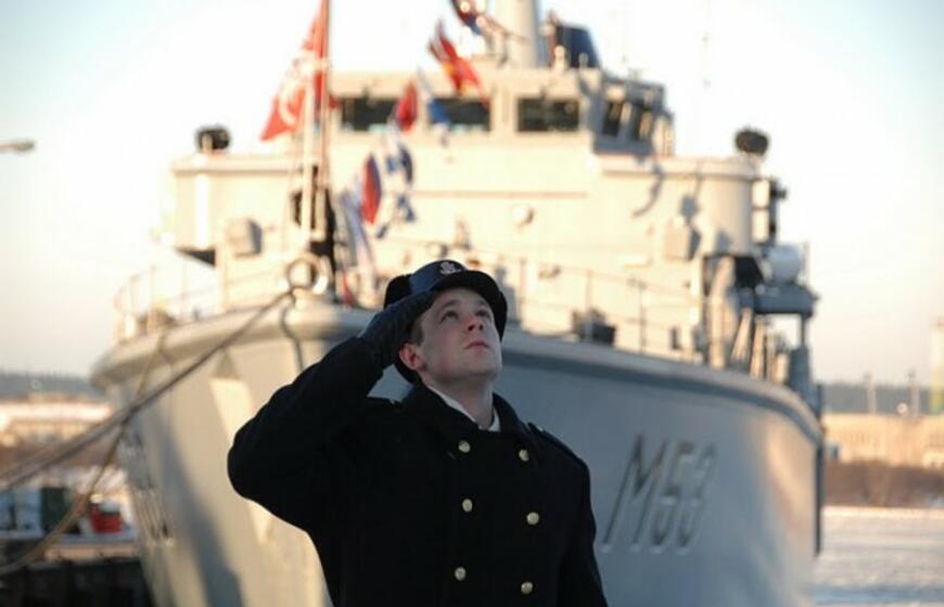 Karinės jūrų pajėgos pažymėjo Vasario 16-ąją