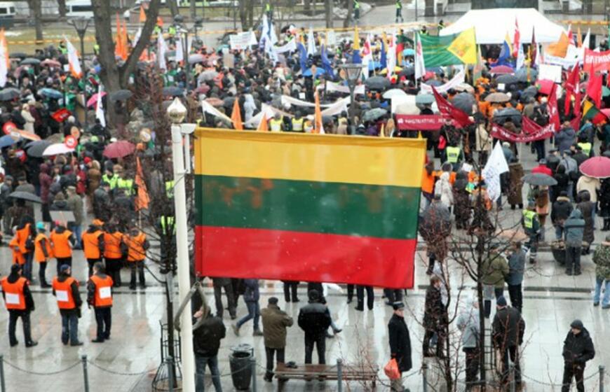 Vilniuje mitinguoja profsąjungos