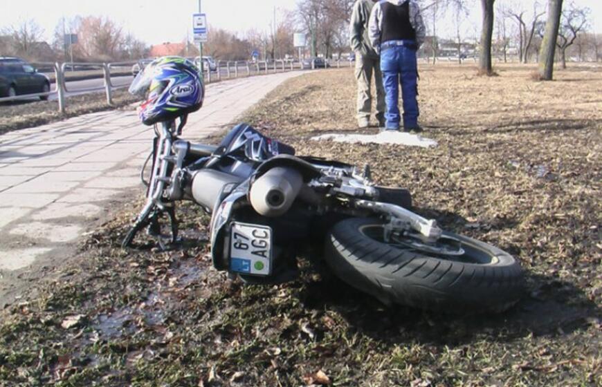 Klaipėdoje partrenktas motociklininkas