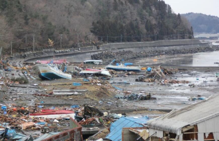 Kudži miestas po cunamio