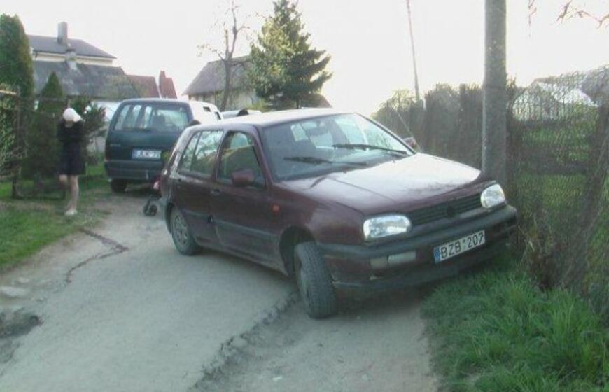 Neblaivaus vairuotojo Gargžduose sukelta avarija