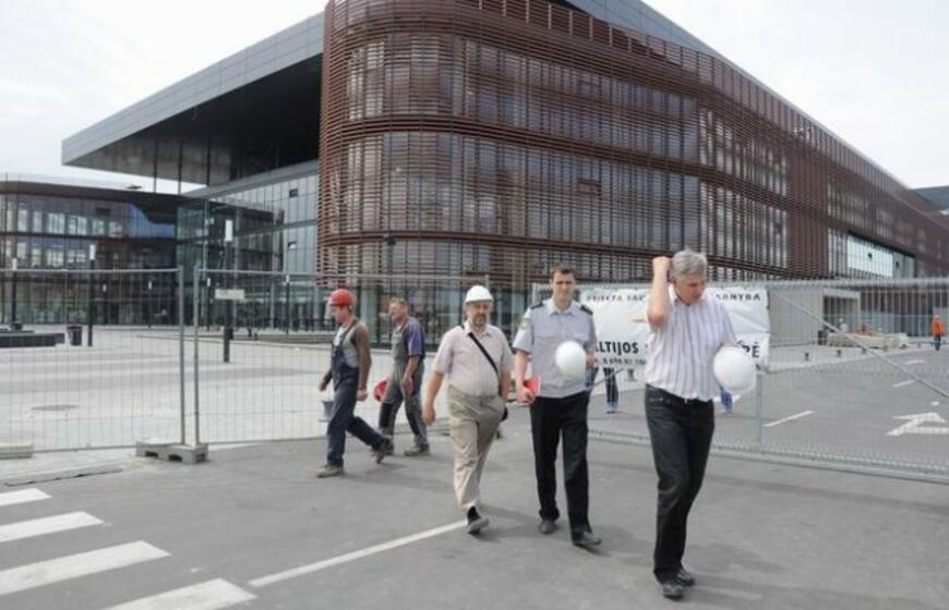 Baigiama statyti Klaipėdos arena (vidus)