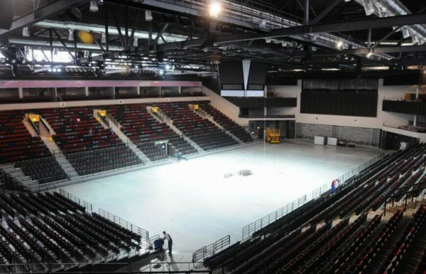 Baigtos statyti Švyturio arenos pristatymas