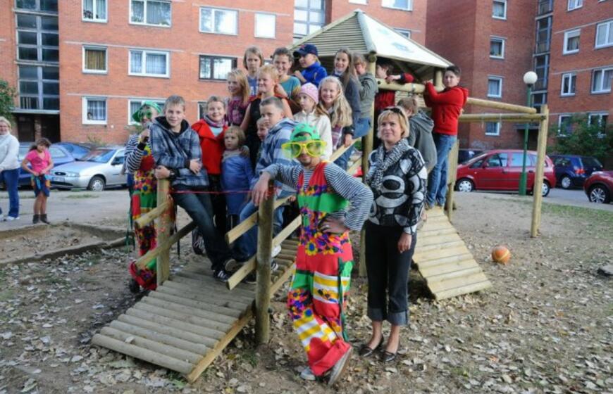 Klaipėdoje - dvi naujos vaikų žaidimų aikštelės