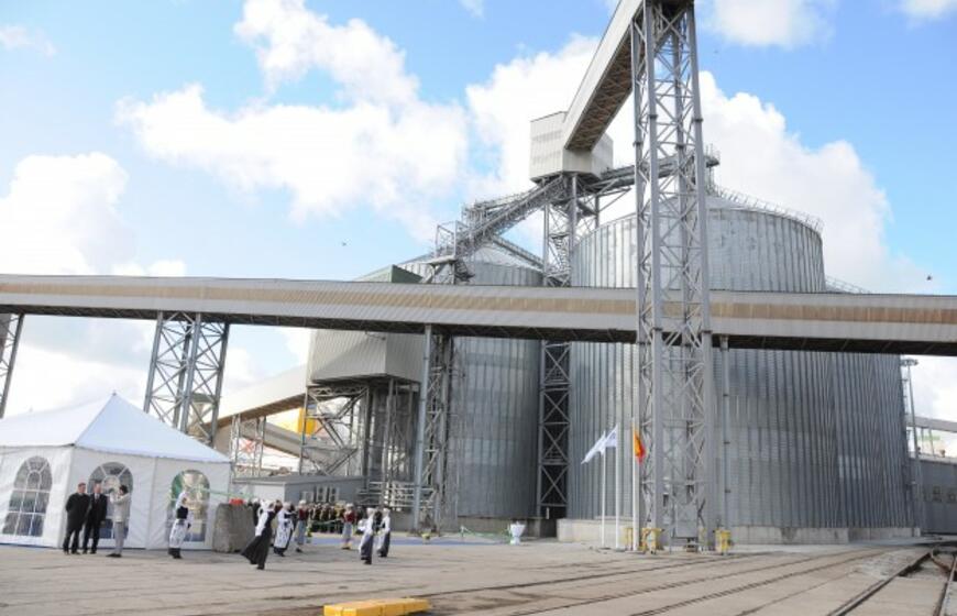 KLASCO oficialiai atidarė išplėstą grūdų terminalą