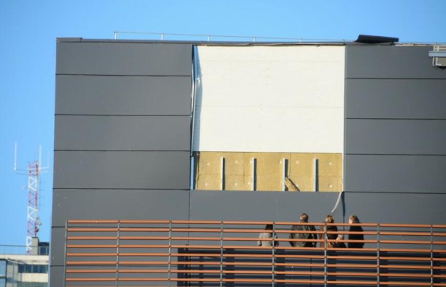 Vėtros apgadinta "Švyturio" arena