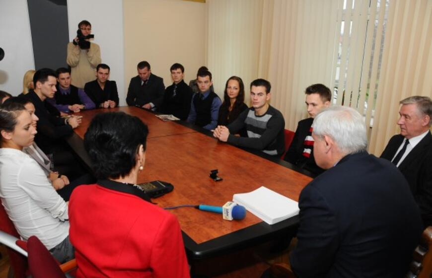 Miesto meras padėkojo "Žuvėdros" šokėjams