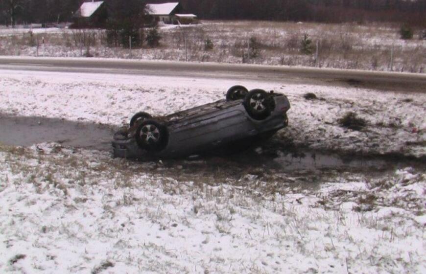 Avarija apsnigtoje automagistralėje