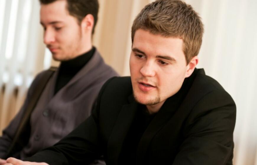 Jaunieji konservatoriai susitiko su Klaipėdos meru