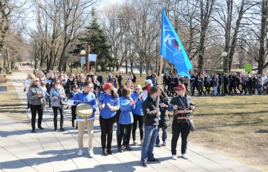 Studentai minėjo Pasaulinę sveikatos dieną
