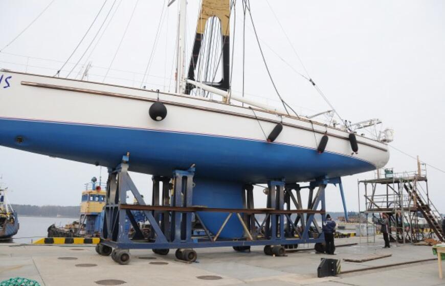 Klaipėdoje gimė didžiausia jachta