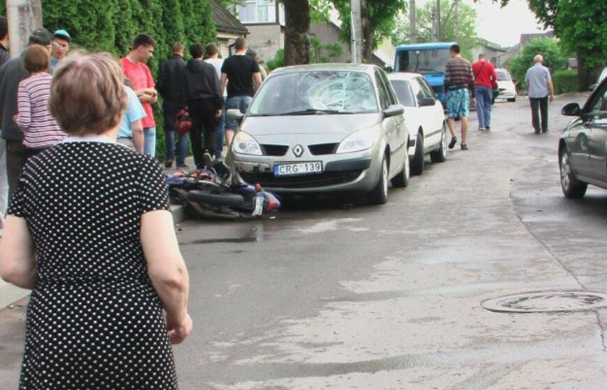 Motociklo avarija Gargžduose