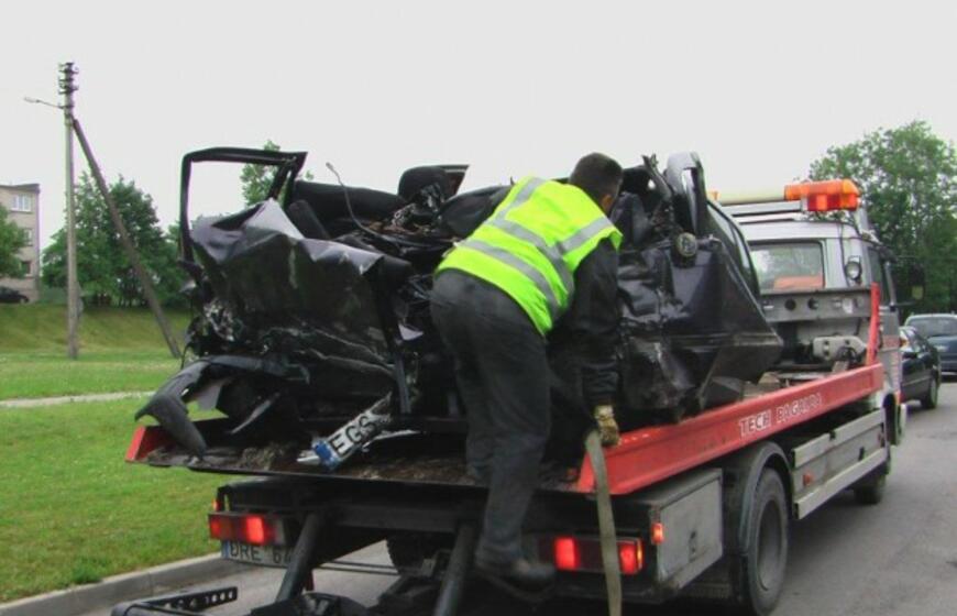 Avarija Kretingoje: žuvo vairuotojas