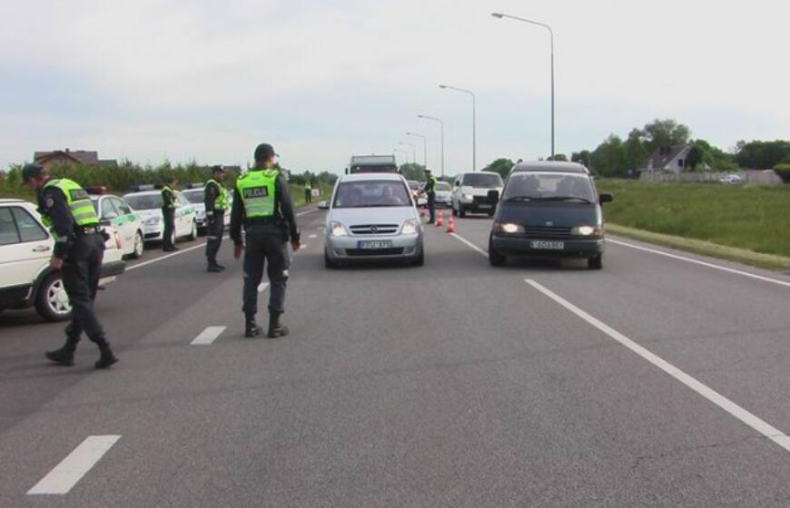 Policijos rytmetinis reidas neblaiviems vairuotojams sučiupti