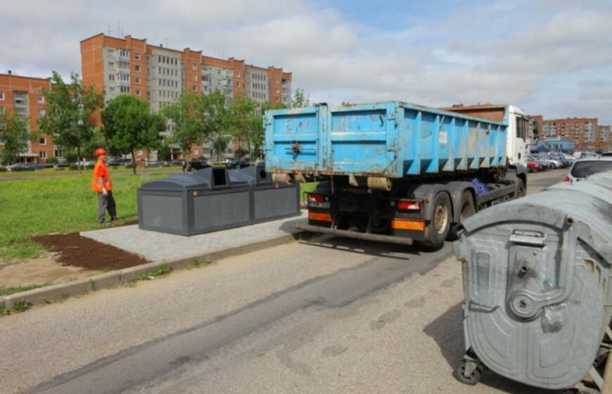 Požeminis konteineris Bandužių gatvėje