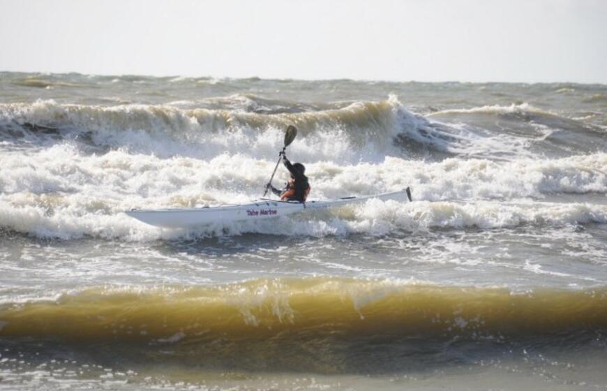 Baidarininkas: jūroje daugiausia galvoji apie artimuosius