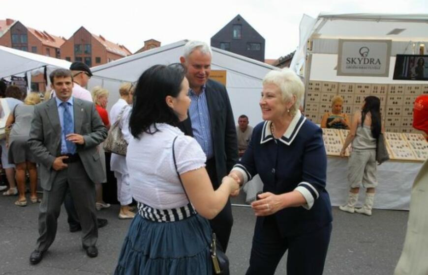 Seimo pirmininkė Klaipėdos mugėje