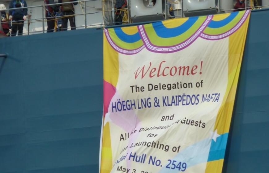 SGD terminalo laivą jau skalauja vanduo