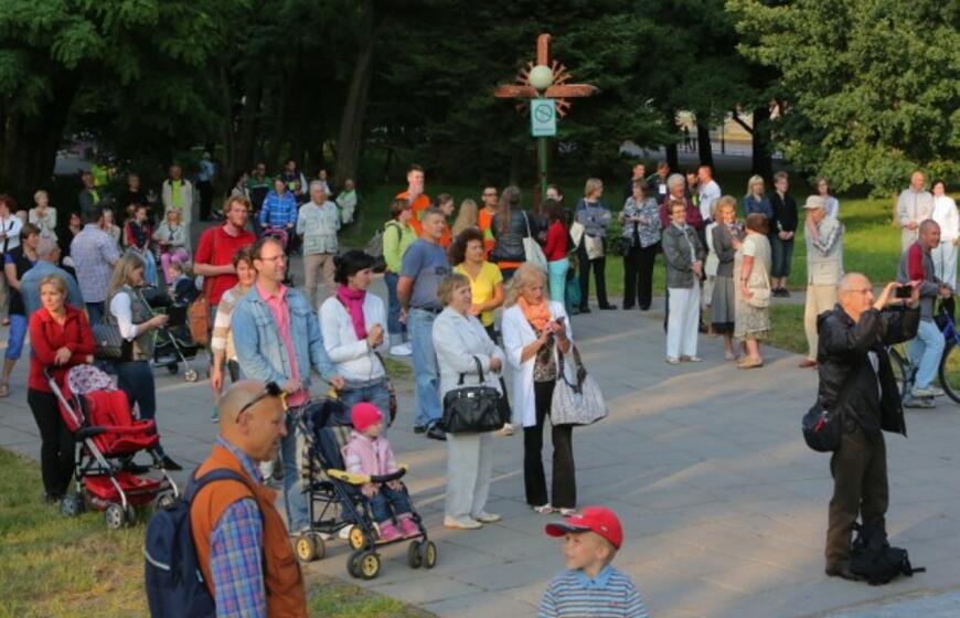 Miesto centre - pasaulio lietuvių žaidynių 2013 atidarymo vakaronė