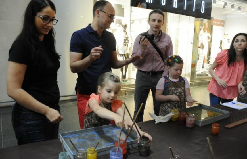 „Spalvota viltis“ miestelėnus susipažindino su Ebru menu