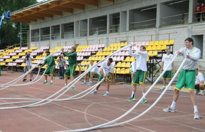 Vyrų krepšinio rinktinės stovykla Palangoje