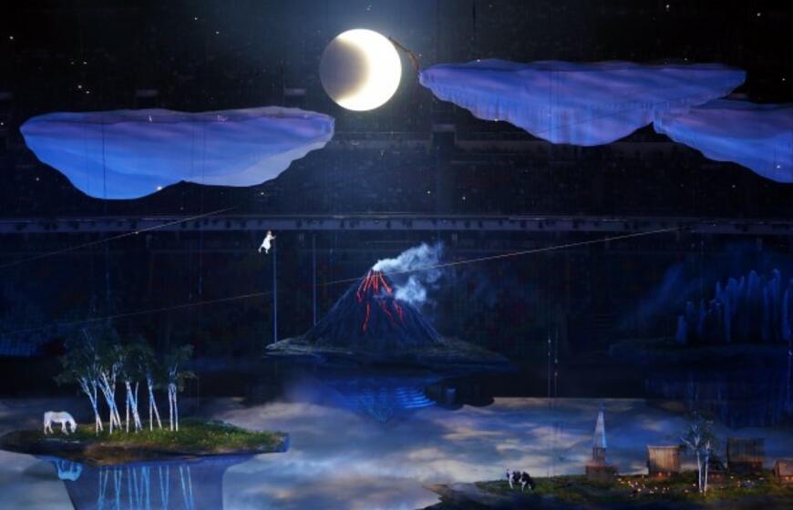 Sočio olimpinių žaidynių atidarymo akimirkos