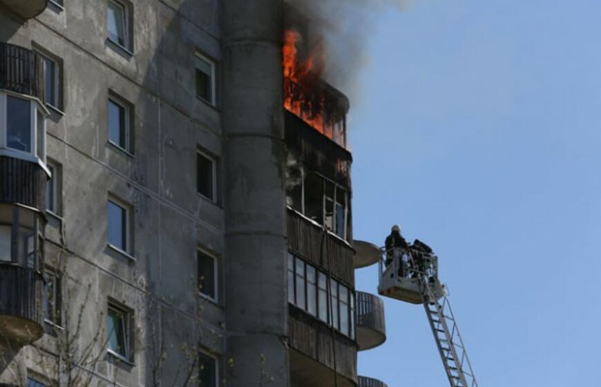 Gaisras Vingio gatvėje