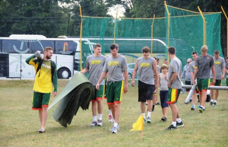 Lietuvos krepšinio rinktinė susirinko į Palangą