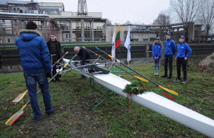 Klaipėdos irklavimo basėje - krikštynos