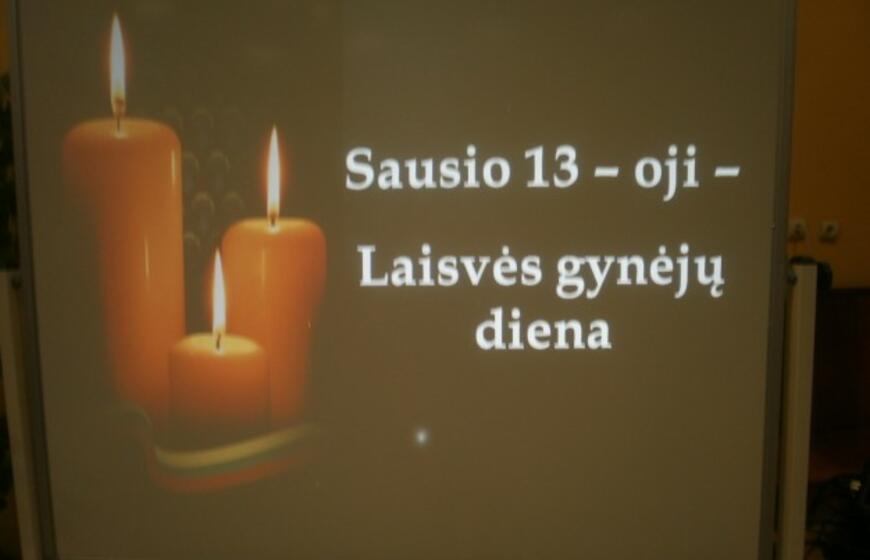 Ievos Simonaitytės mokykloje paminėta Sausio 13-oji