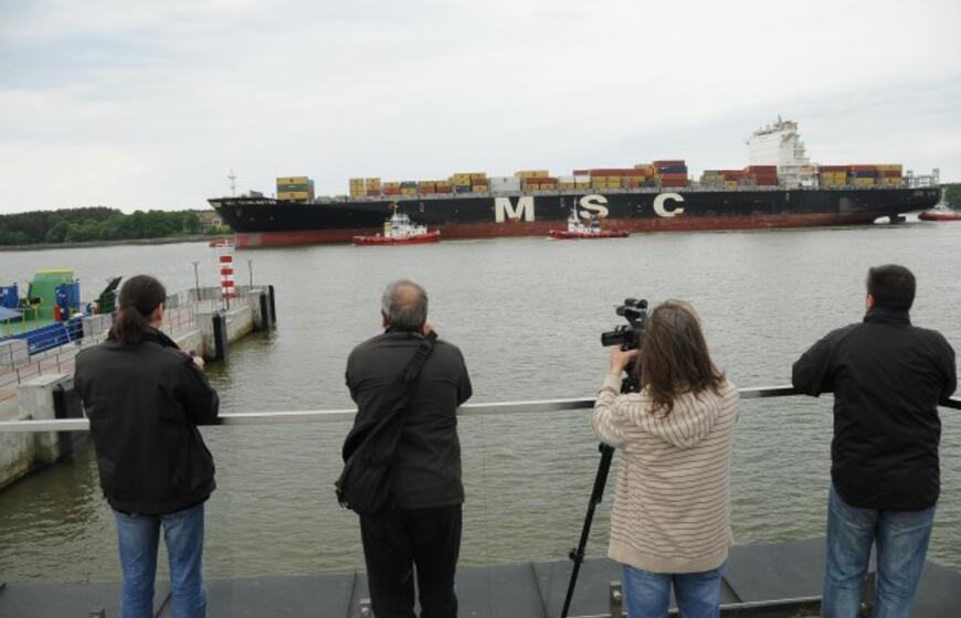 Klaipėdos uoste - konteinervežis "MSC Charleston"