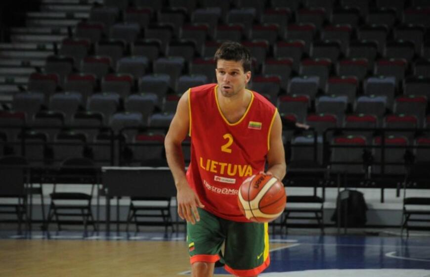 Lietuvos krepšinio rinktinės treniruotė