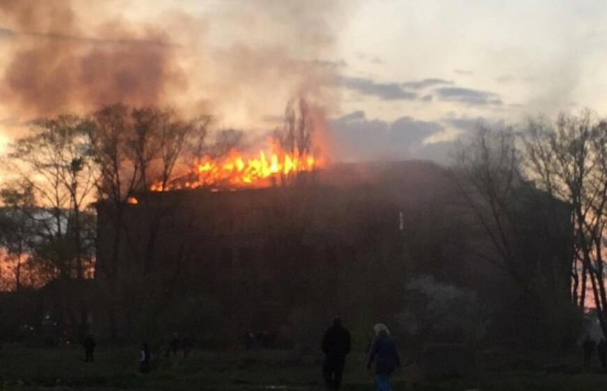 Gaisras buvusiame jaunimo saviraiškos centre