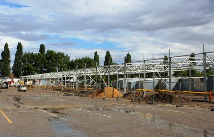 Tilžės turgaus halės statybos